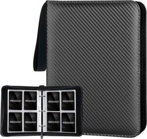 Binder (Carpeta) 400 Cartas Pokemon TCG Color Negro Con Cierre