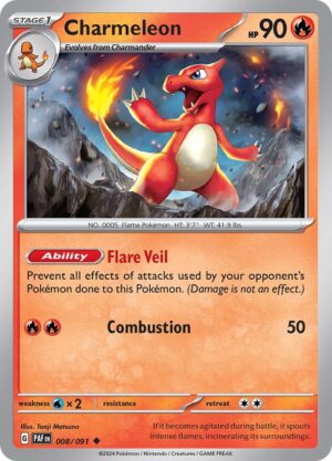 Charmeleon - SV Paldean Fates 008/091