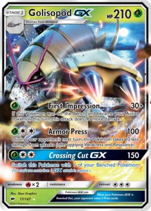 Golisopod GX - SM Burning Shadows 17/147