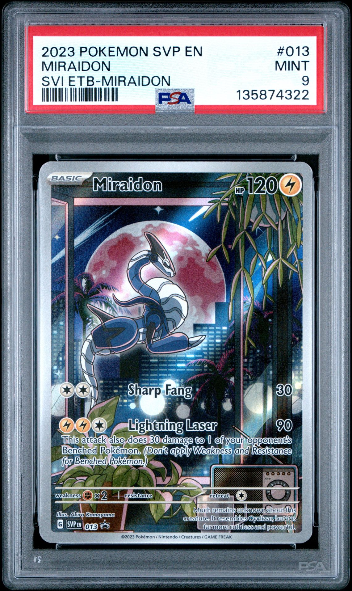 (PREVENTA) Miraidon - SV Promo PSA 9 SVP013