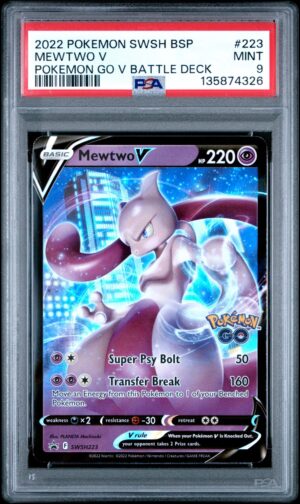 (PREVENTA) Mewtwo V - SWSH Promo PSA 9 SWSH223