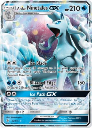 Alolan Ninetales GX - SM Guardians Rising 22/145