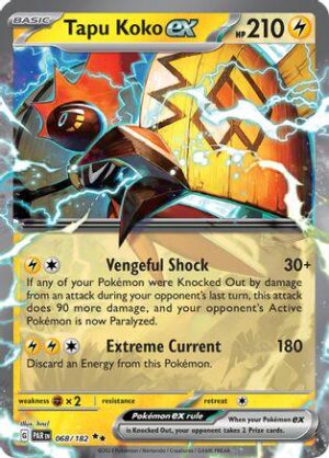 Tapu Koko EX - SV Paradox Rift 068/182 Near Mint