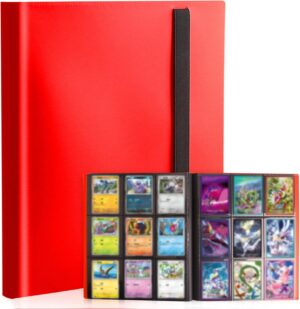 Binder (Carpeta) 360 Cartas Pokemon TCG Color Rojo
