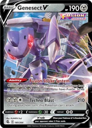 Genesect V - SWSH Fusion Strike 185/264 Near Mint
