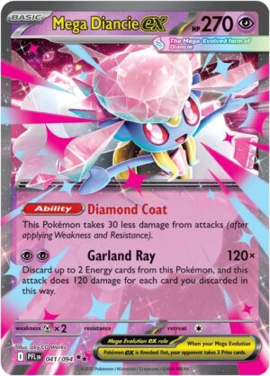 Mega Diancie EX - ME Phantasmal Flames 041/094 Near Mint