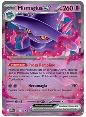 Mismagius EX - ME Llamaradas Fantasmales 036/094 Near Mint