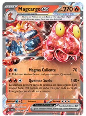 Magcargo EX - SV Twilight Masquerade 029/167 Near Mint