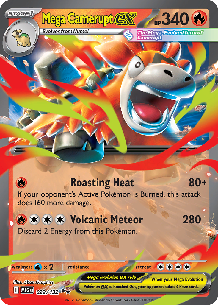 Mega Camerupt ex - Mega Evolution (22)