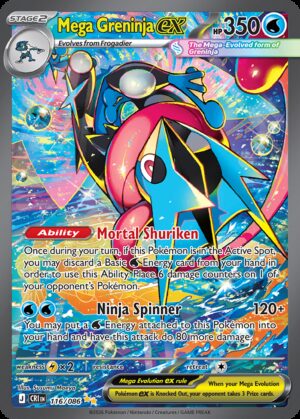 Mega Greninja ex - Chaos Rising (116)