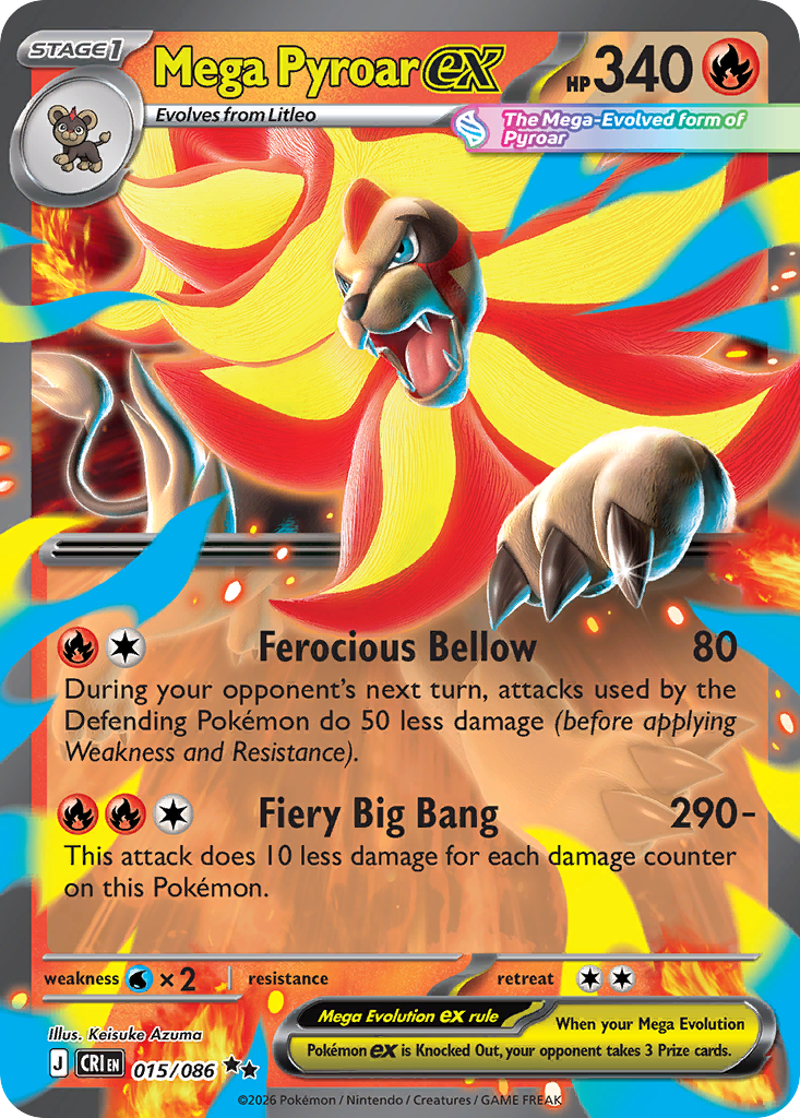 Mega Pyroar ex - Chaos Rising (15)