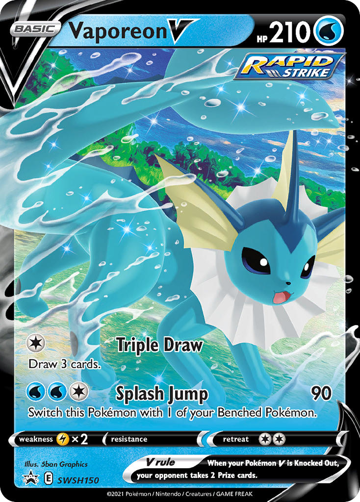 Vaporeon V - SWSH Black Star Promos (SWSH150)