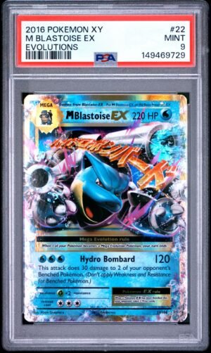M Blastoise EX - PSA9 Pokemon XY 2016
